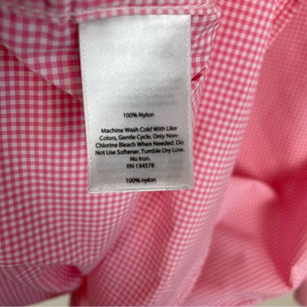 Vineyard Vines Pink Micro Gingham Classic Fit Tucker Shirt Mens XS - Picture 5 of 7